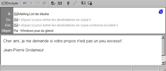 R&eacute;ponse de lamer @#@!